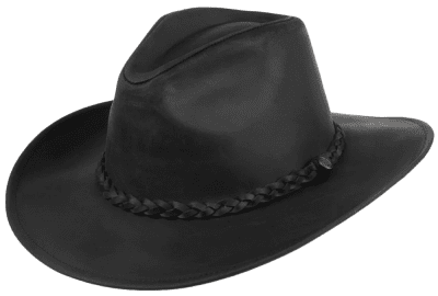 Hats - Jaxon Hats Buffalo Leather Cowboy (black)