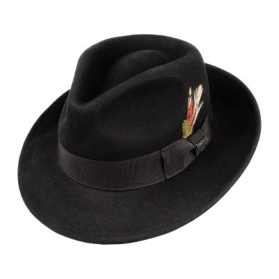 Hats - Crushable C-Crown Fedora (black)