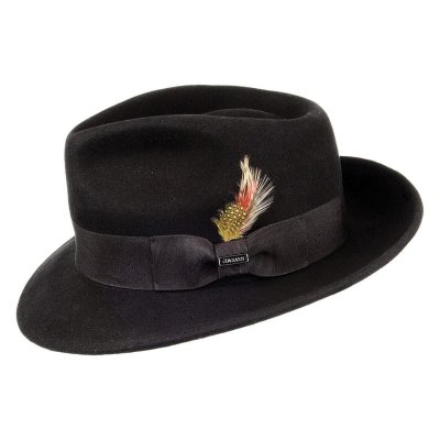 Hats - Crushable C-Crown Fedora (black)