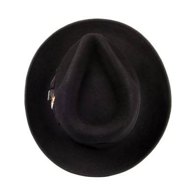 Hats - Crushable C-Crown Fedora (black)