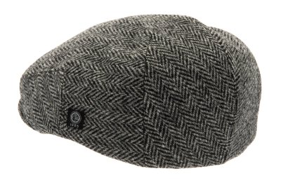 Flat cap - CTH Ericson Edward Sr. Harris Tweed (black)