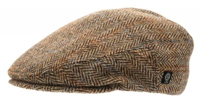 Flat cap - CTH Ericson Edward Sr. Harris Tweed (brown)
