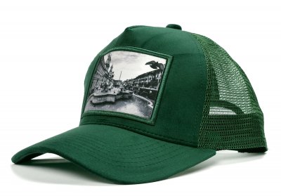 Caps - Gårda Velvet Trucker Piazza Navona (green)