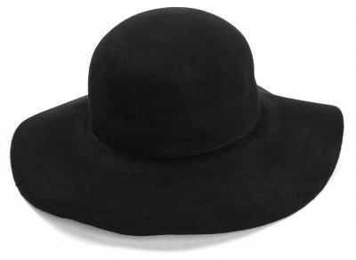 Hats - Gårda Lessia Floppy Wool Hat (black)