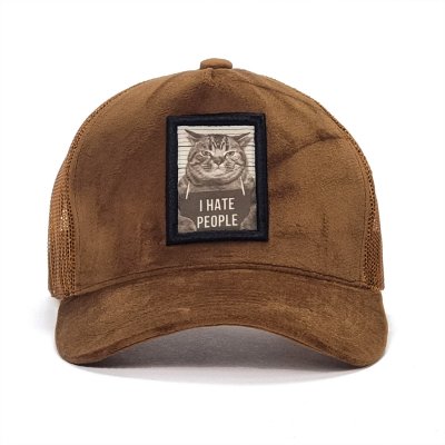 Caps - Gårda Velvet Trucker I Hate People (brown)
