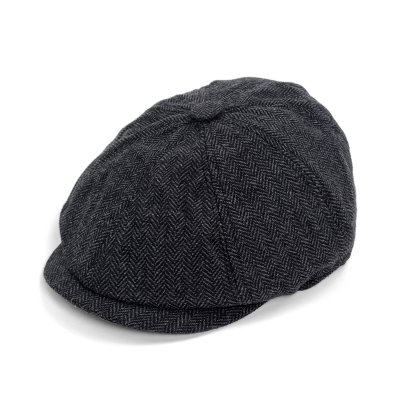 Flat cap - Gårda Aberdour Newsboy (black/grey)