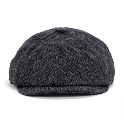 Flat cap - Gårda Aberdour Newsboy (black/grey)