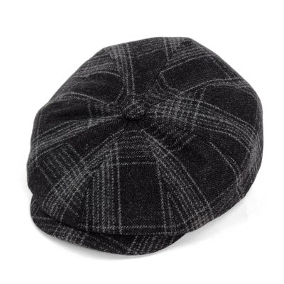 Flat cap - Gårda Premium Banbury Wool Newsboy (black)