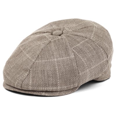 Flat cap - Gårda Clemmons Checkered Newsboy (beige)