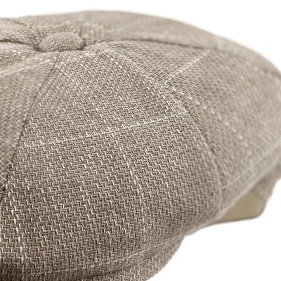 Flat cap - Gårda Clemmons Checkered Newsboy (beige)