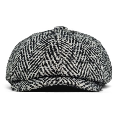 Flat cap - Gårda Coulter Newsboy (black/white)