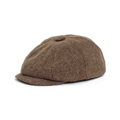 Flat cap - Gårda Digby Children's Newsboy Cap (brown)