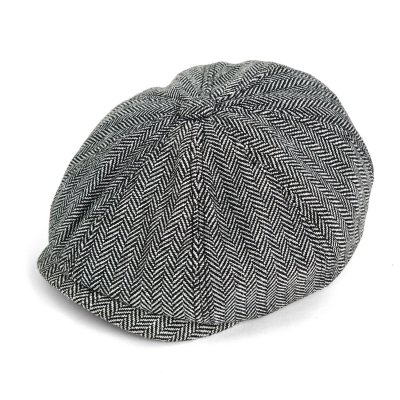 Flat cap - Gårda Digby Newsboy Cap (black/white)