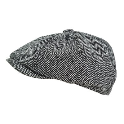 Flat cap - Gårda Digby Newsboy Cap (black/white)
