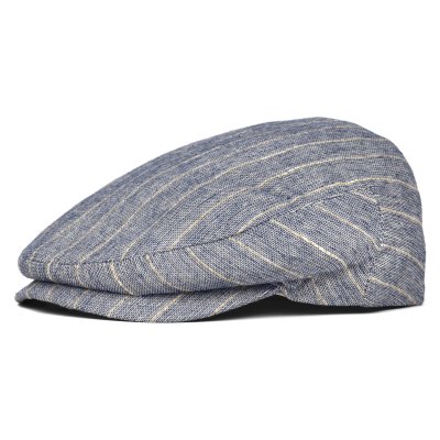 Flat cap - Gårda Edington Striped Sixpence (blue)