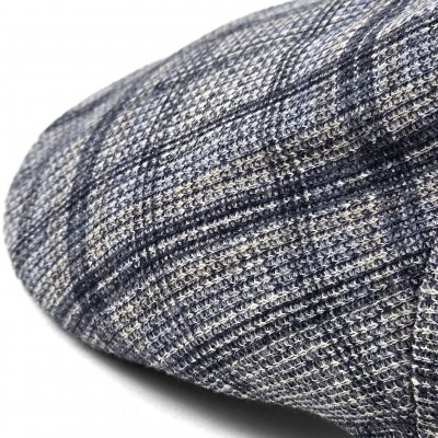 Gubbkeps / Flat cap - Gårda Forio Cotton Mix Flat Cap (blå/grå)