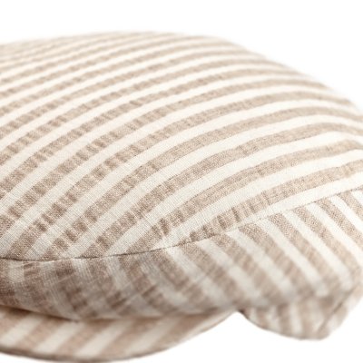 Flat cap - Gårda Gargery Striped Sixpence (beige)