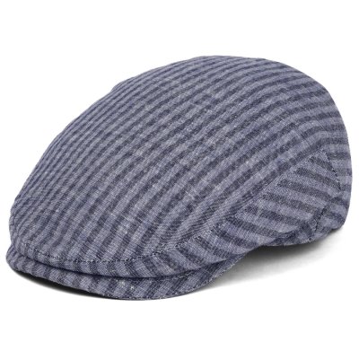 Flat cap - Gårda Gargery Striped Sixpence (blue)