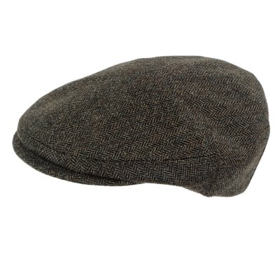 Flat cap - Gårda Premium Kirkby Wool Sixpence (black/white)