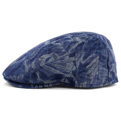 Flat cap - Gårda Phineas Floral Sixpence (blue)