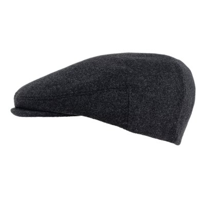Flat cap - Gårda Premium Selby Wool Sixpence (black)
