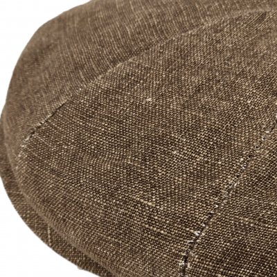 Gubbkeps / Flat cap - Gårda Vero Linen Newsboy Cap (brun)