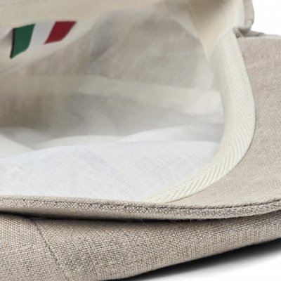 Gubbkeps / Flat cap - Gårda Vero Linen Newsboy Cap (natur)