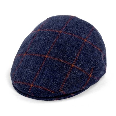Flat cap - Gårda Premium Warrington Wool Sixpence (blue)