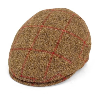 Flat cap - Gårda Premium Warrington Wool Sixpence (brown)