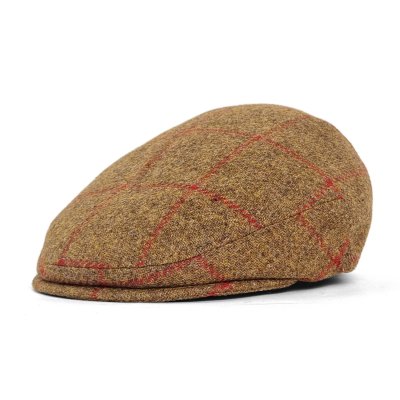 Flat cap - Gårda Premium Warrington Wool Sixpence (brown)