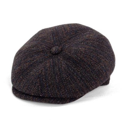 Flat cap - Gårda Premium Wrexham Wool Newsboy (blue)