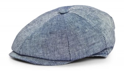 Flat cap - Gårda Palizzi Marina Linen Newsboy Cap(blue)
