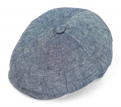 Flat cap - Gårda Palizzi Marina Linen Newsboy Cap(blue)