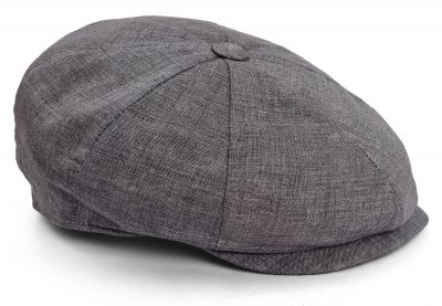 Flat cap - Gårda Palizzi Marina Linen Newsboy Cap (grey)