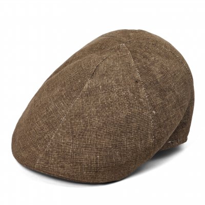 Flat Cap - Gårda Tallone Linen Flat Cap (brown)
