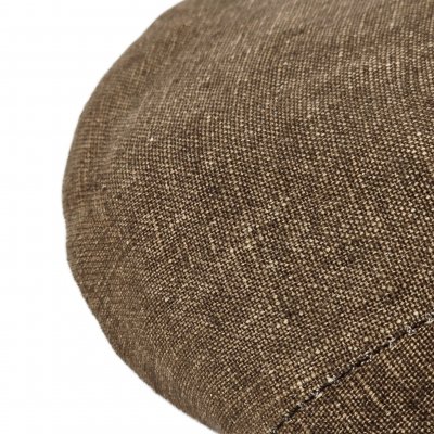 Flat Cap - Gårda Tallone Linen Flat Cap (brown)