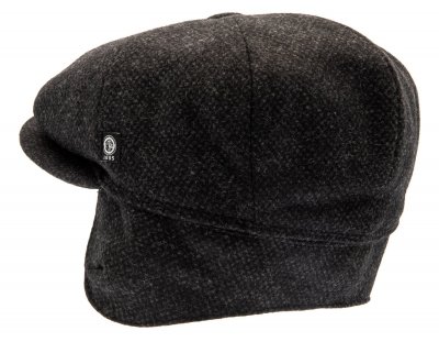 Flat cap - CTH Ericson Gustav Earflap Re-Source Wool (grey)