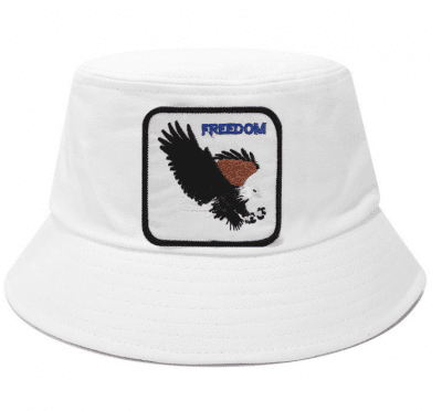 Hats - Gårda Freedom Bucket Hat (white)