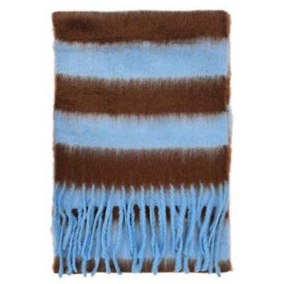 Scarves - Gårda Dinibor Striped Scarf (blue/brown)