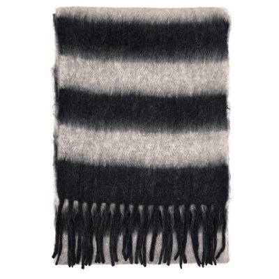 Scarves - Gårda Dinibor Striped Scarf (grey/black)