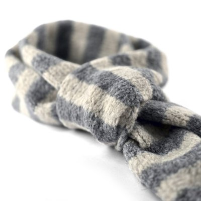 Scarves - Gårda Grindelwald Striped Wool Mix Scarf (beige/grey)