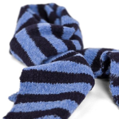 Scarves - Gårda Grindelwald Striped Wool Mix Scarf (blue)
