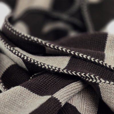 Scarves - Gårda Kitzbühel Merino Wool Check Scarf (brown/beige)