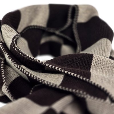 Scarves - Gårda Kitzbühel Merino Wool Check Scarf (brown/beige)