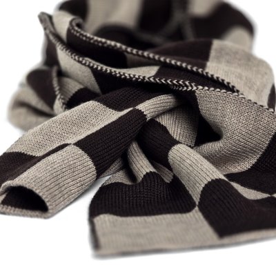 Scarves - Gårda Kitzbühel Merino Wool Check Scarf (brown/beige)