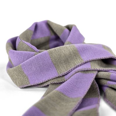 Scarves - Gårda Kitzbühel Merino Wool Check Scarf (purple/beige)