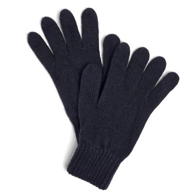Gloves - Gårda Tolmin Knitted Wool Mix Gloves (dark blue)