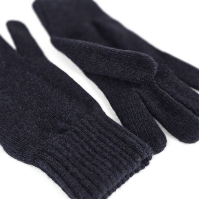 Gloves - Gårda Tolmin Knitted Wool Mix Gloves (dark blue)
