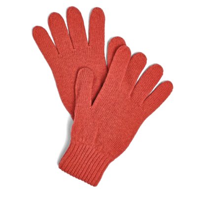 Gloves - Gårda Tolmin Knitted Wool Mix Gloves (red)
