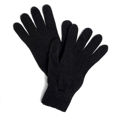 Gloves - Gårda Tolmin Knitted Wool Mix Gloves (black)